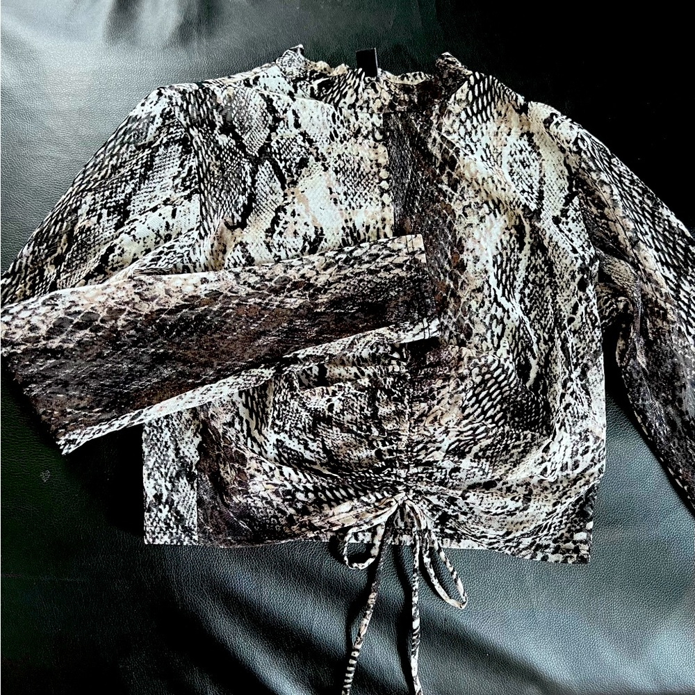 Snake Print Crop top